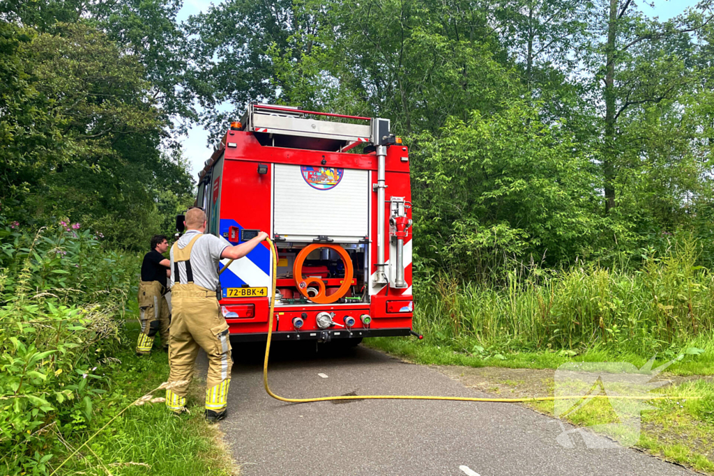 Buitenbrand snel onder controle