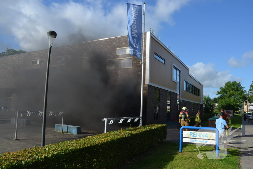 Brand bij Renn4 school