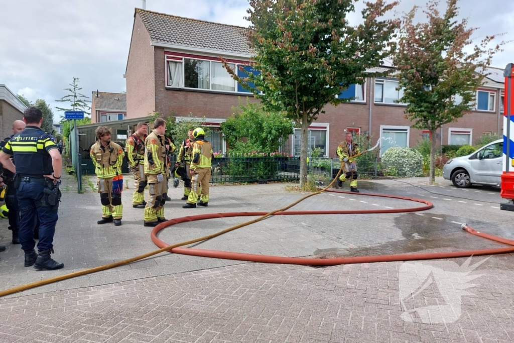 Brand in keuken van woning