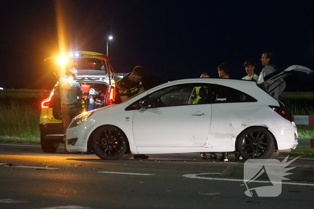 Botsing tussen twee auto's