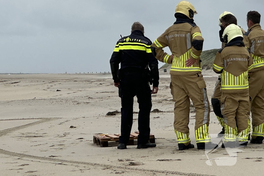 Onderzoek naar aangespoelde pallet