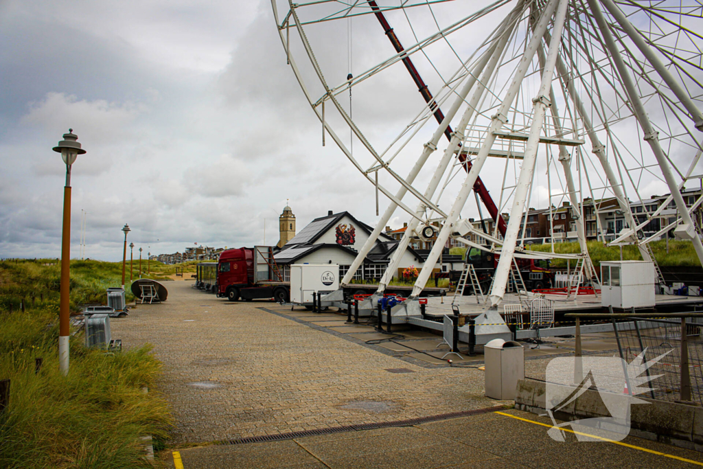 Reuzenrad in aanbouw