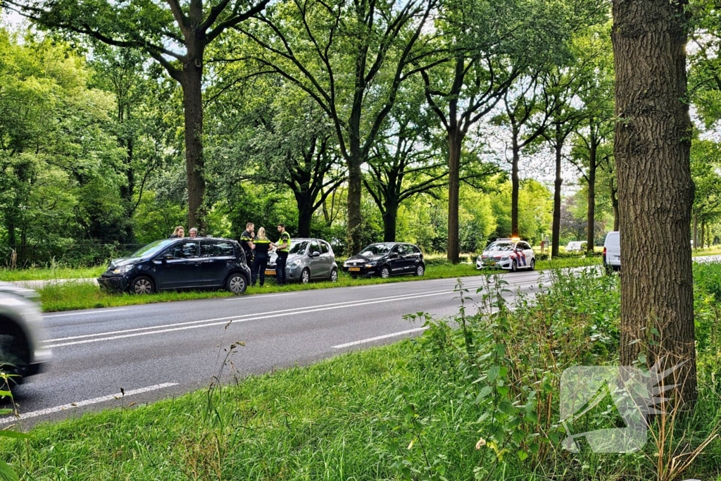 Veel schade bij kop-staartbotsing