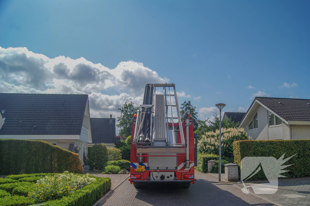 Brandweer ingezet voor vastzittende kraai