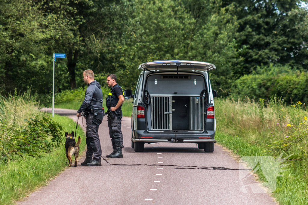 Politie helikopter ingezet bij zoektocht naar inbreker