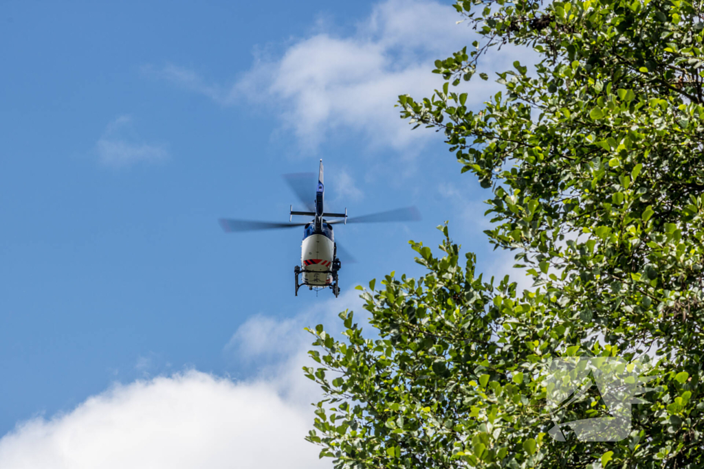 Politie helikopter ingezet bij zoektocht naar inbreker