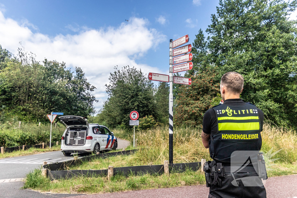 Politie helikopter ingezet bij zoektocht naar inbreker