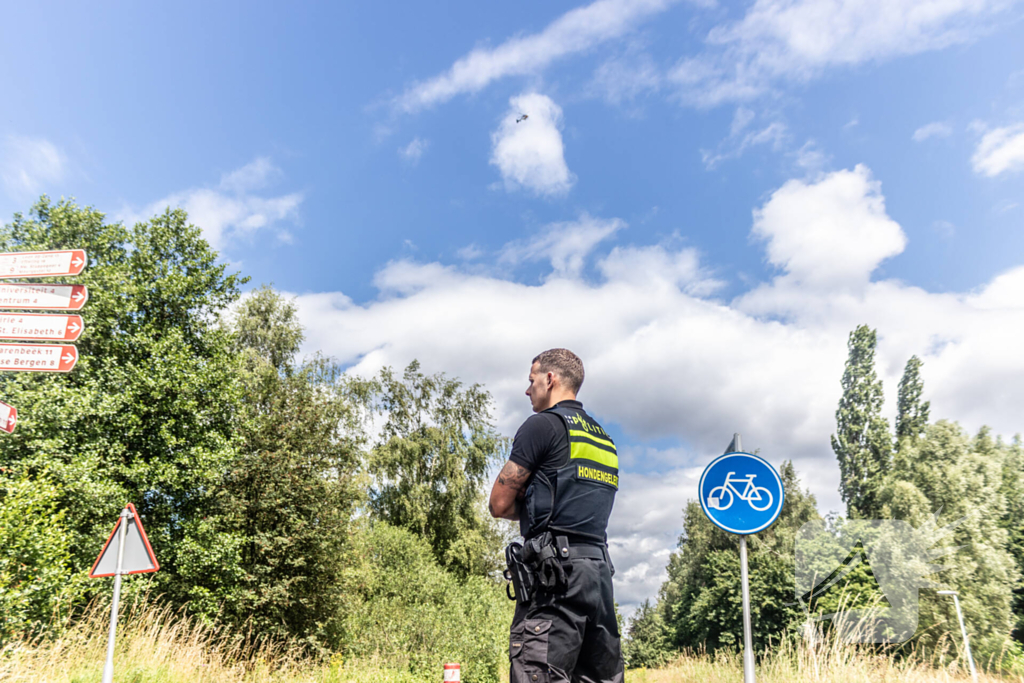 Politie helikopter ingezet bij zoektocht naar inbreker