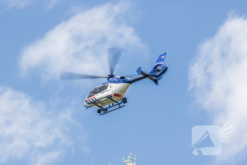 Politie helikopter ingezet bij zoektocht naar inbreker