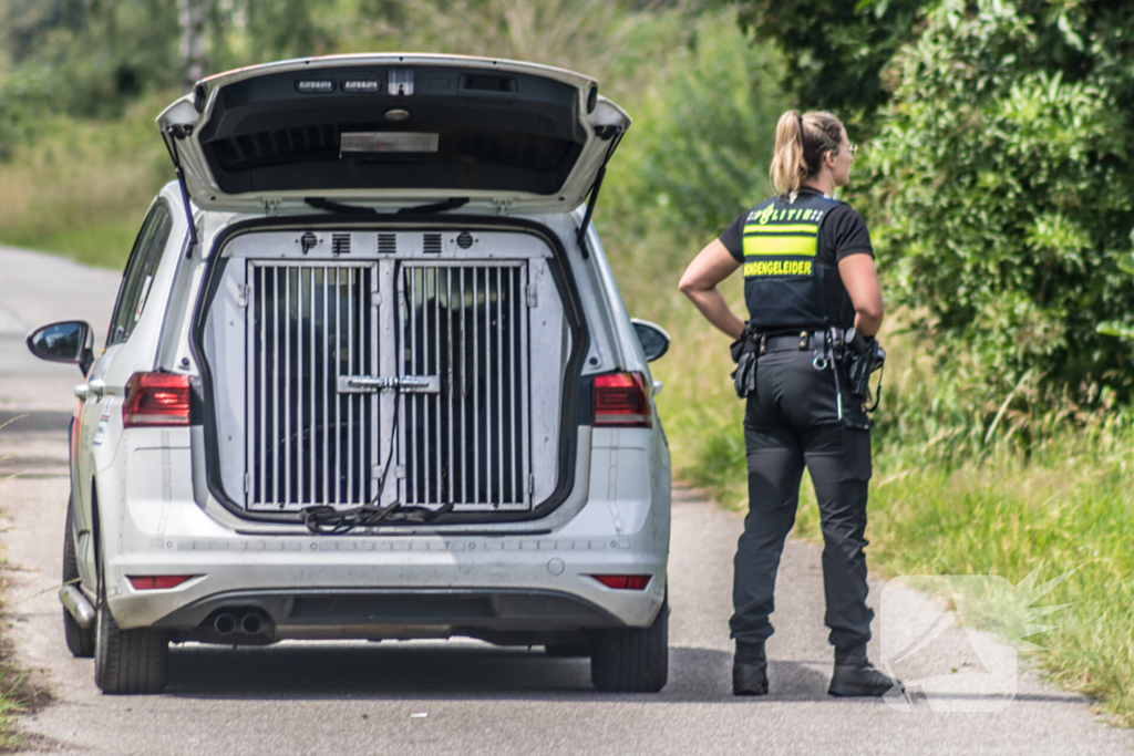 Politie helikopter ingezet bij zoektocht naar inbreker