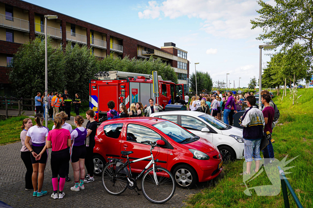 Training roeivereniging abrupt afgebroken door brandmelding