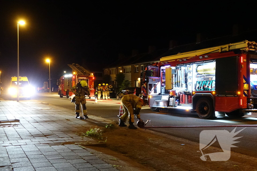 Schuur gaat in vlammen op