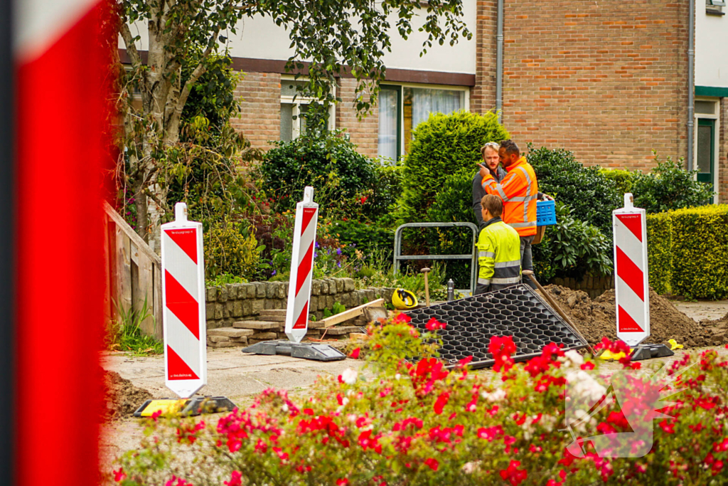 Gaslekkage door werkzaamheden