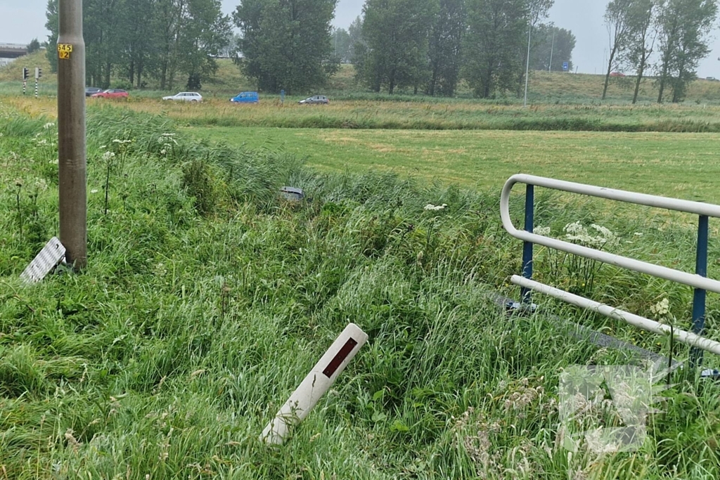 Automobilist ontkomt aan erge afloop bij ongeval