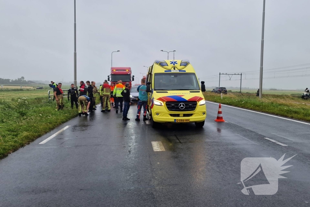 Automobilist ontkomt aan erge afloop bij ongeval