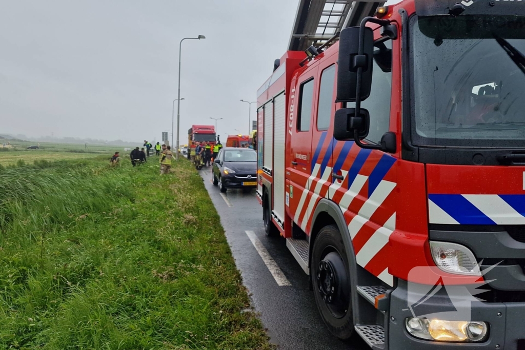 Automobilist ontkomt aan erge afloop bij ongeval