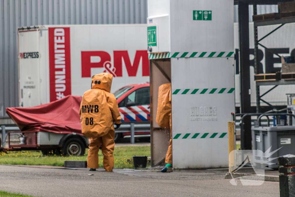 Specialistische brandweer teams ingezet voor incident met gevaarlijke stof