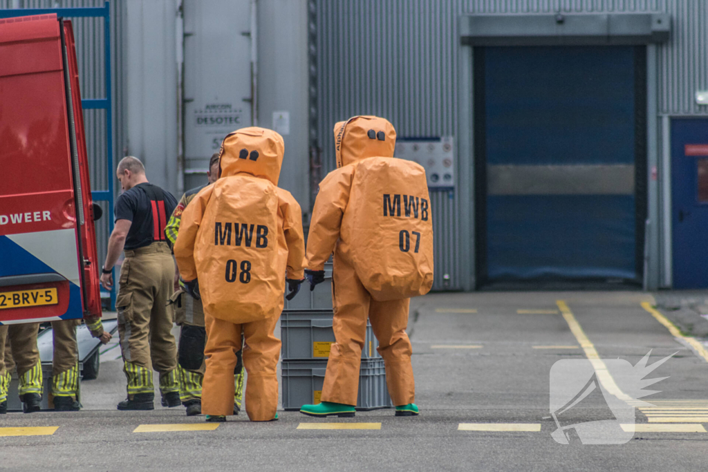 Specialistische brandweer teams ingezet voor incident met gevaarlijke stof