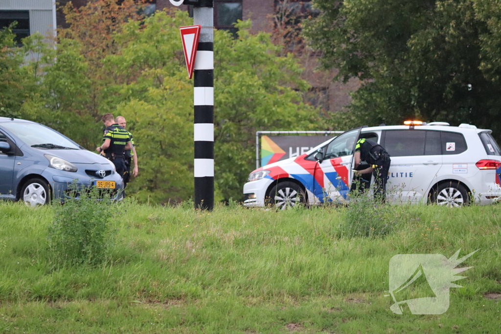 Schade na botsing op kruising