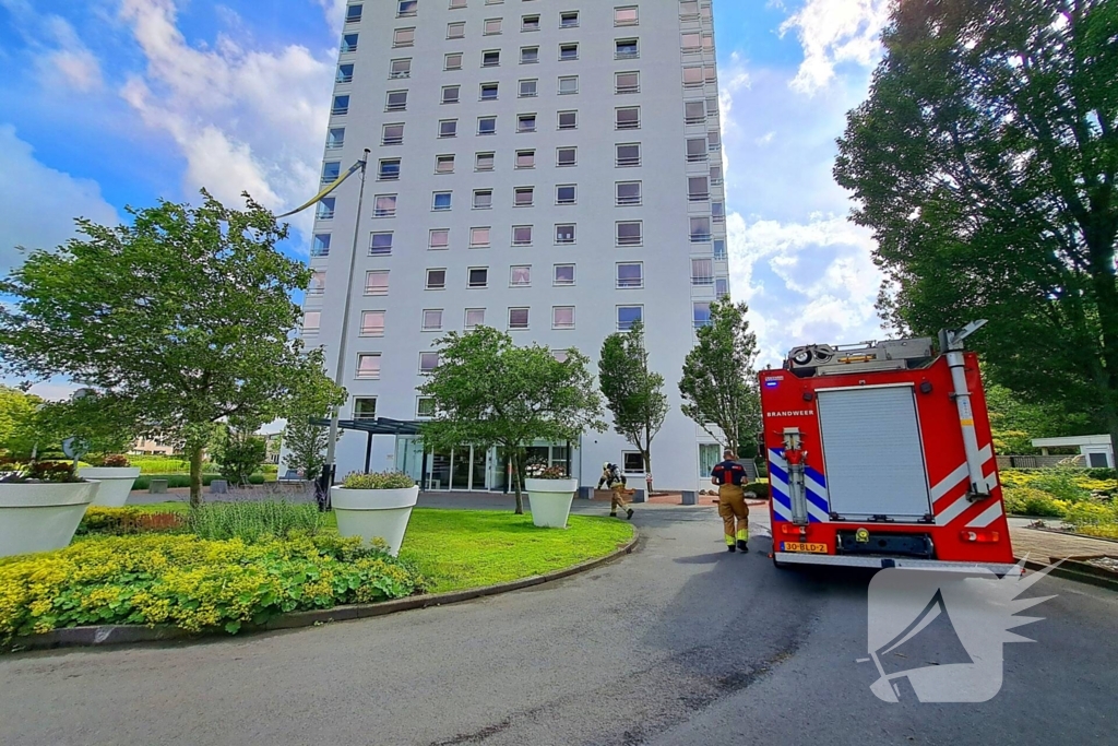 Brandweer blust kleine brand in woning