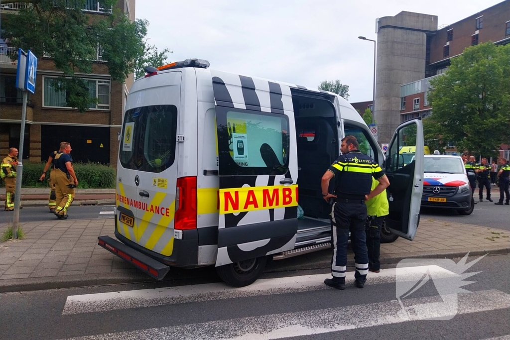 Zwarte rookwolken door grote brand op zesde etage