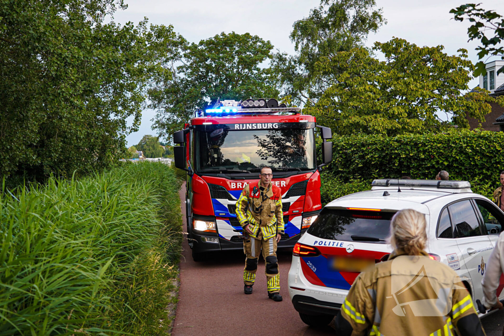 Zoektocht naar persoon te water