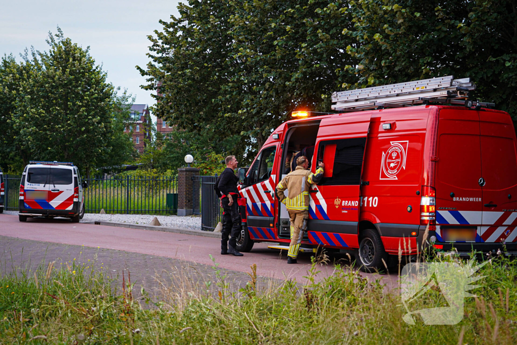 Zoektocht naar persoon te water