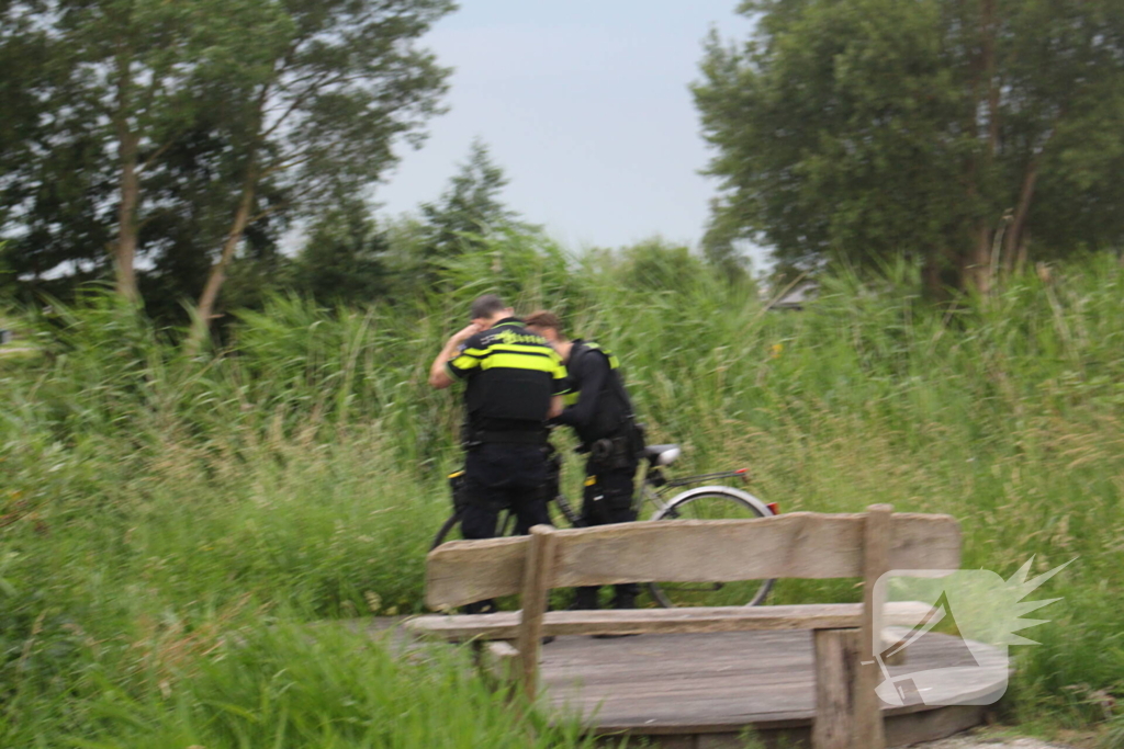 Zoektocht naar persoon te water