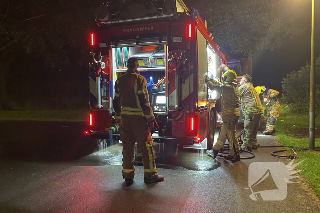 Kleine brand in bos snel geblust