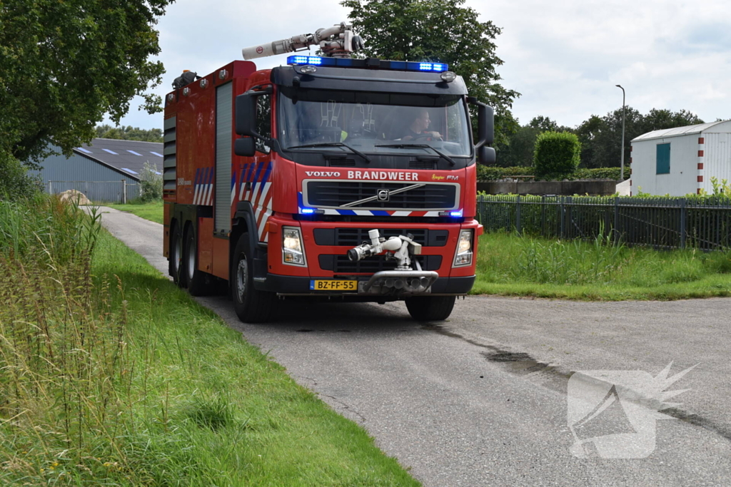 Brand bij bouwbedrijf snel geblust