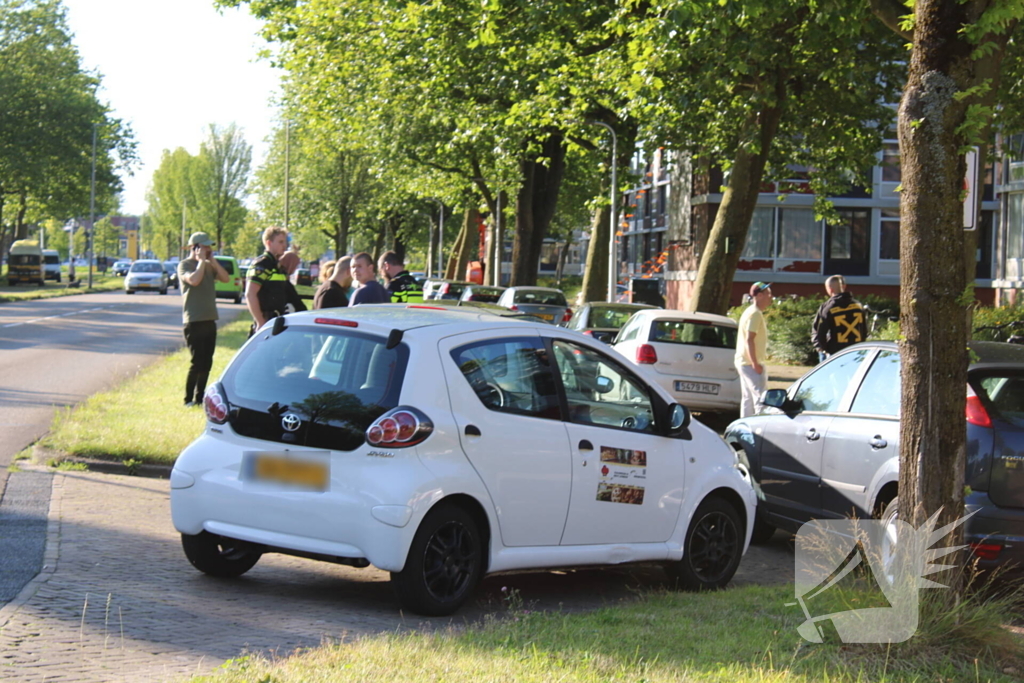 Auto's beschadigd na botsing