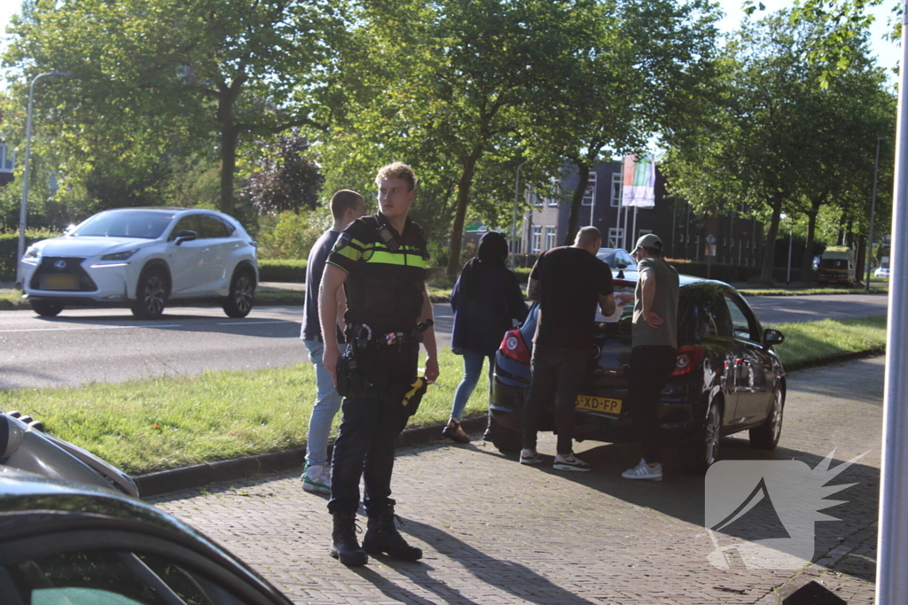 Auto's beschadigd na botsing