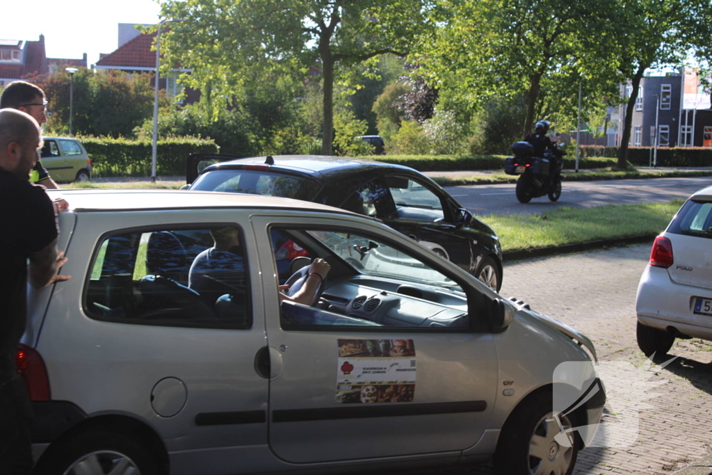 Auto's beschadigd na botsing