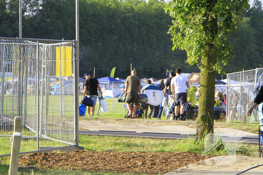 Eerste Bospop festivalgangers arriveren