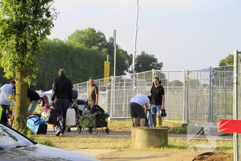 Eerste Bospop festivalgangers arriveren