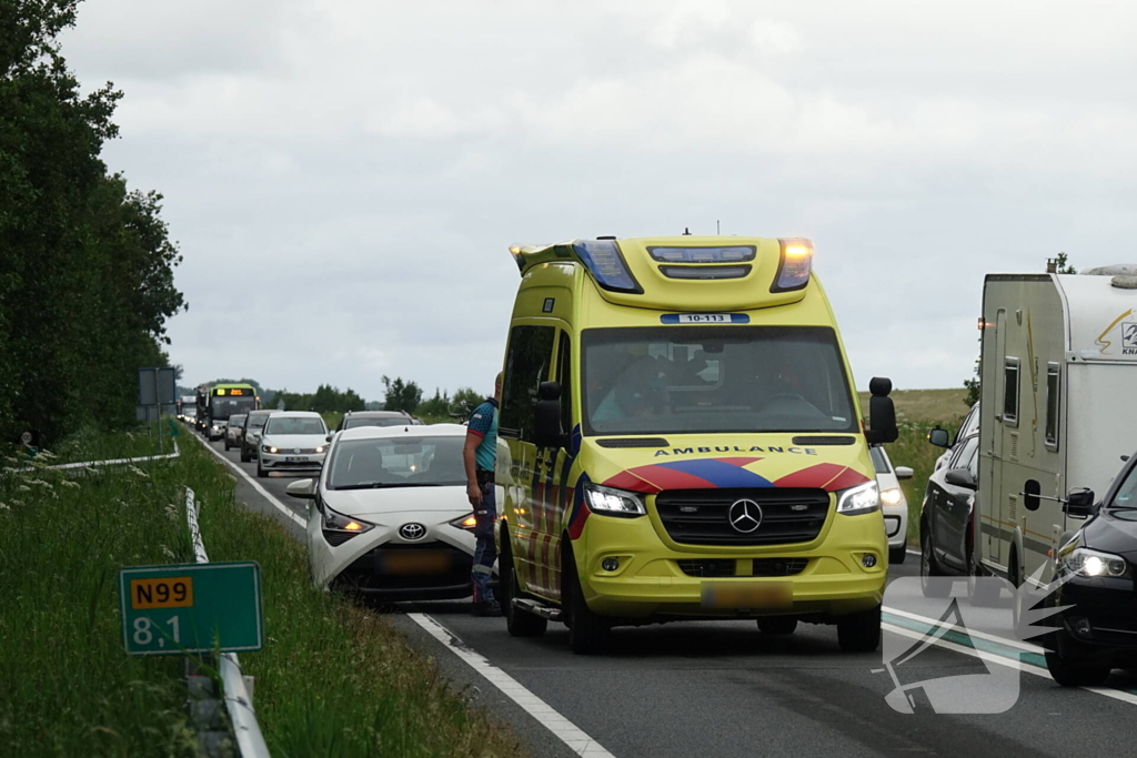 Vertraging na kop-staart botsing