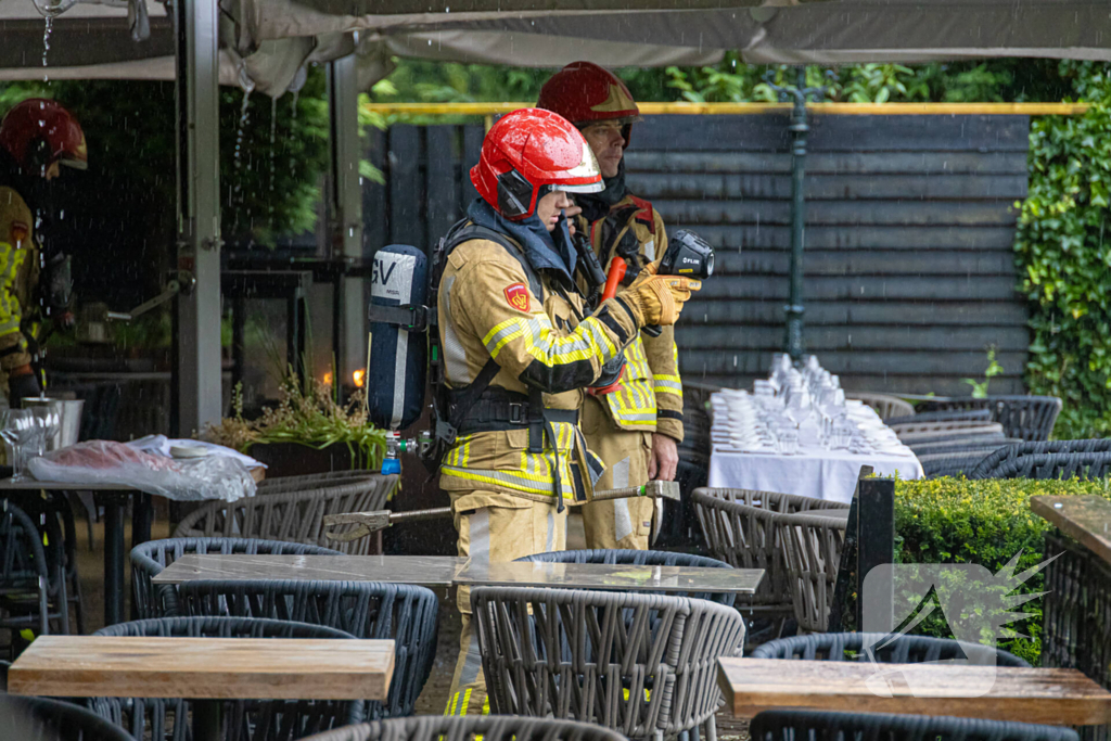 Gasbrander vat vlam bij restaurant