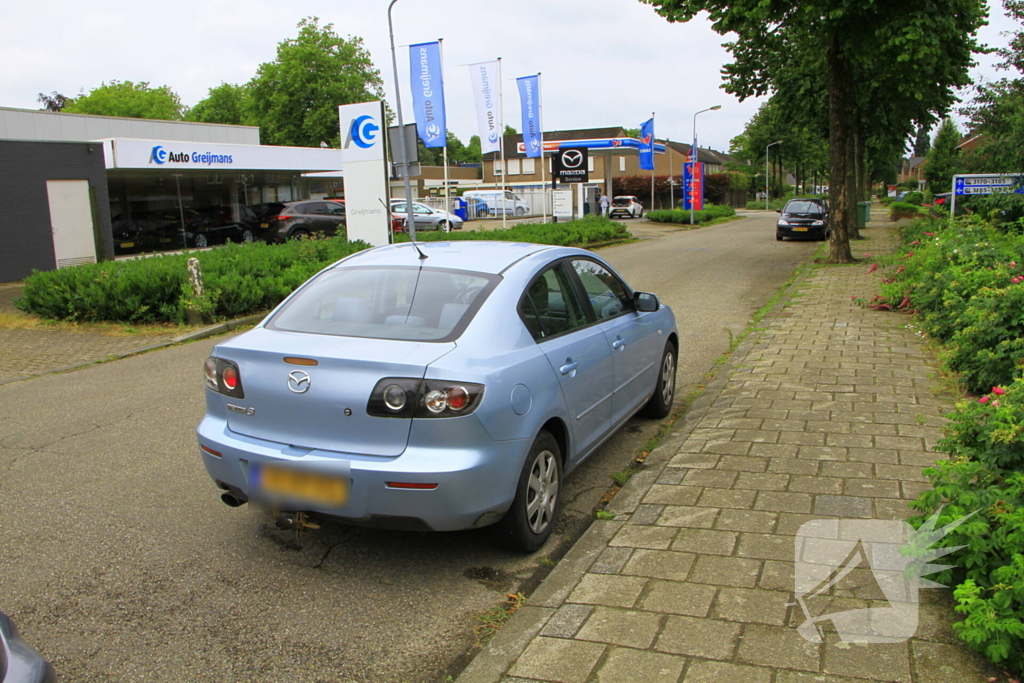 Schade na kop-staart aanrijding