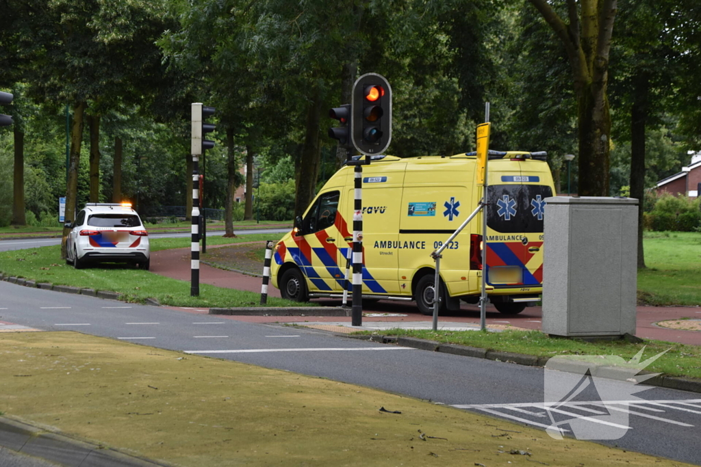 Bezorger onderuit bij eenzijdig ongeval met scooter