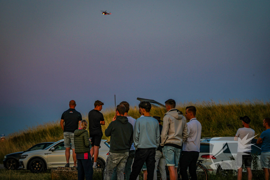 Grote zoekactie nadat getuigen iets uit de lucht zien vallen