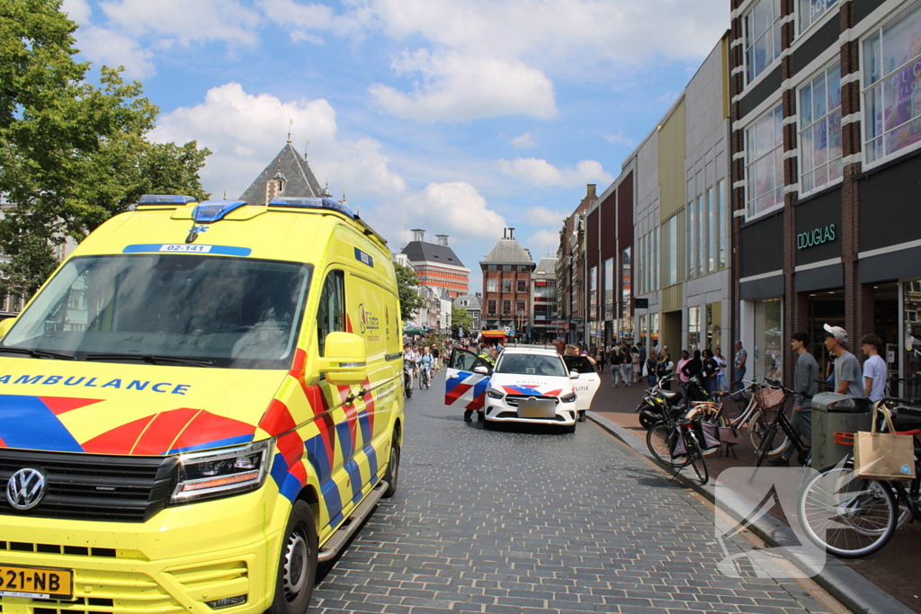 Fietser gewond bij aanrijding met scooterrijder