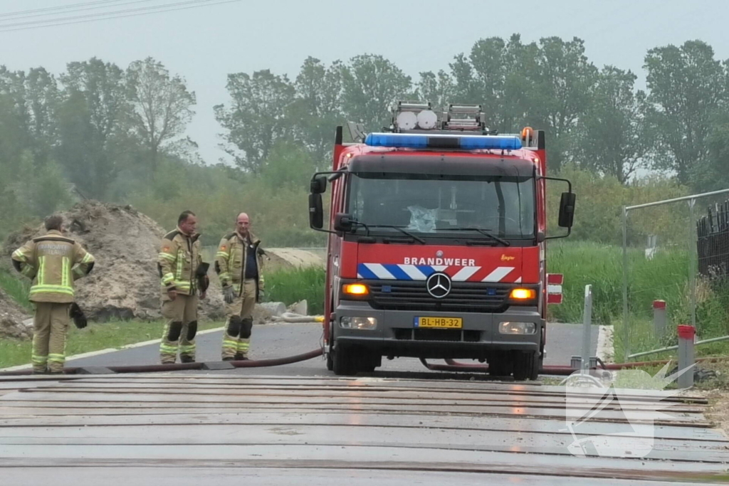 Grote brand in uiendroogmachine