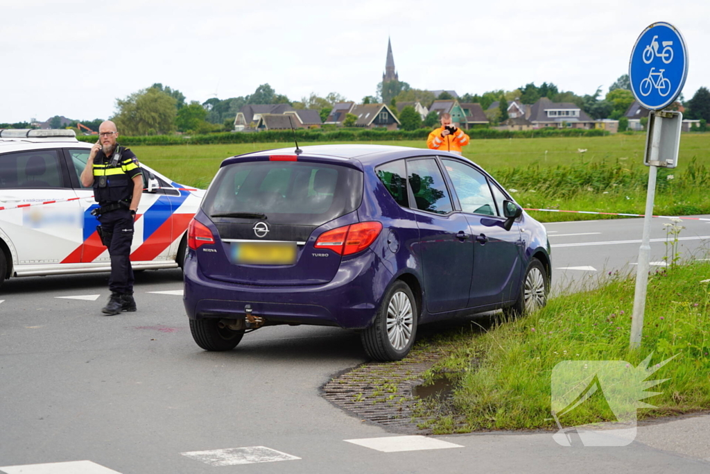 Automobilist ziet fietser over het hoofd