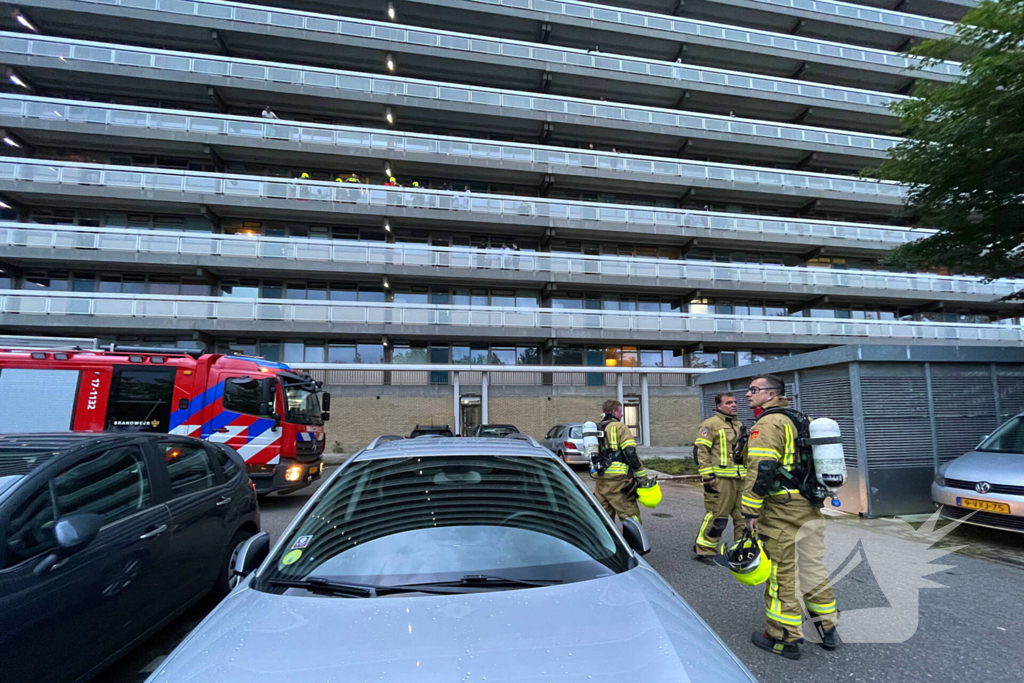 Elektrische fiets in brand op vierde etage