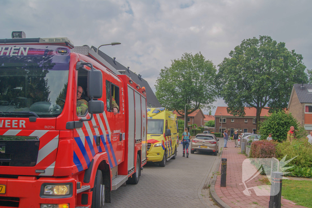 Steekvlam in keuken, buurman blust