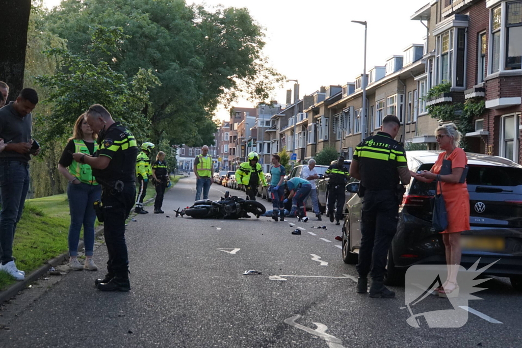 Grote schade na aanrijding met motorrijder