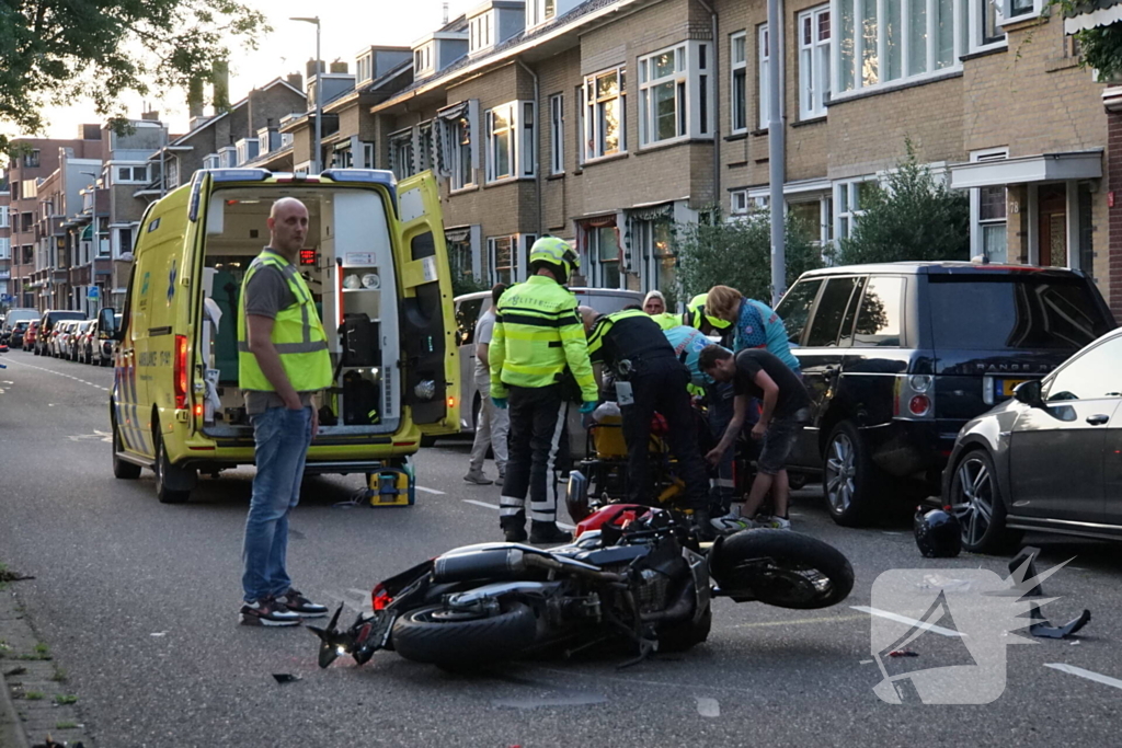 Grote schade na aanrijding met motorrijder