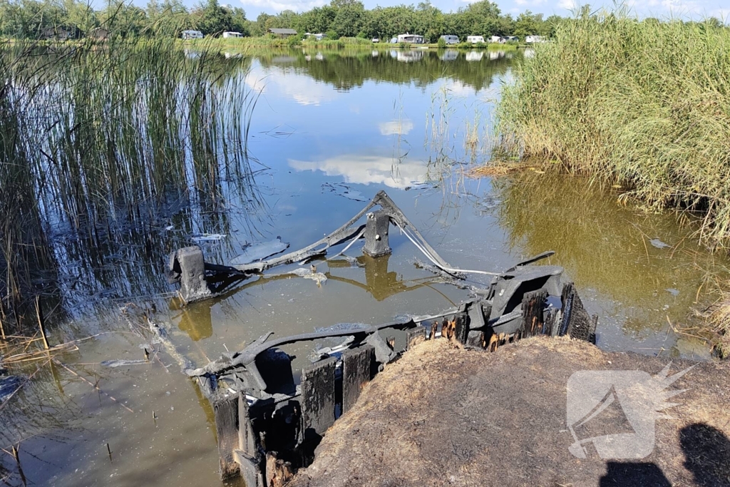 Steiger vat vlam in buitengebied