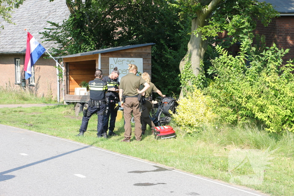 Fietser zwaargewond na ongeval