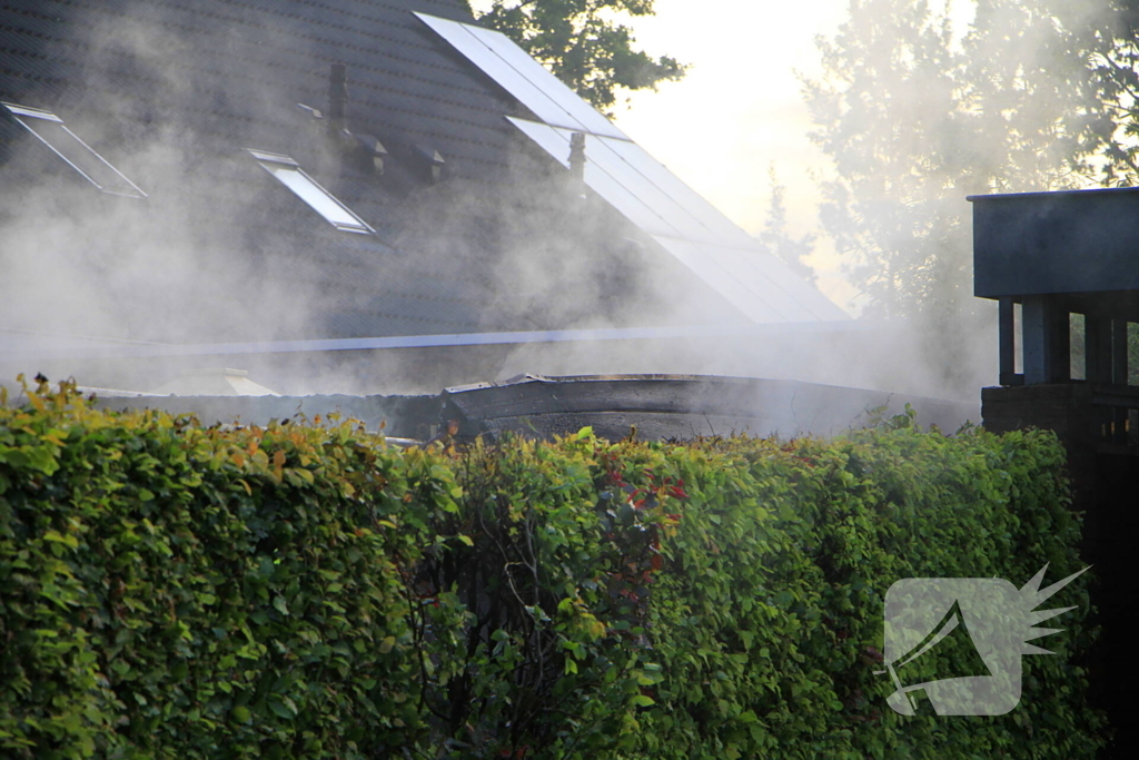 Veel rook bij brand in sauna